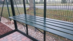 Regal aus Auluminium RAL 6009 Tiefe 53 cm